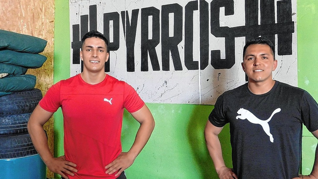 Oviedo junto a su entrenador Brian Delm&eacute;nico buscando la puesta a punto para llegar de la mejor manera a la competencia a realizarse pr&oacute;ximamente en M&eacute;xico.