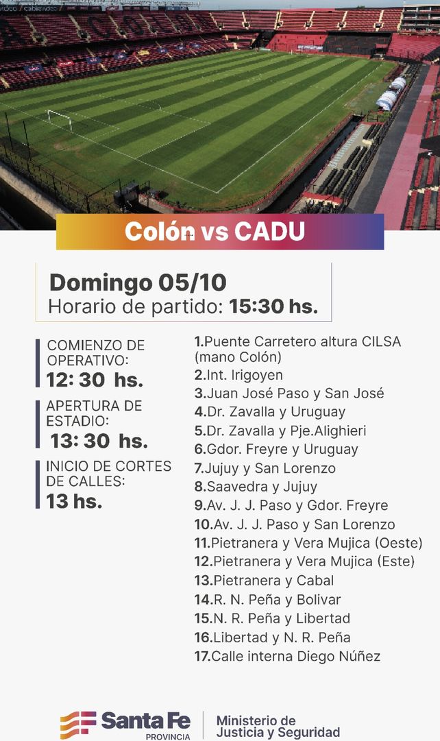  Cortes de calle por Colón-CADU.