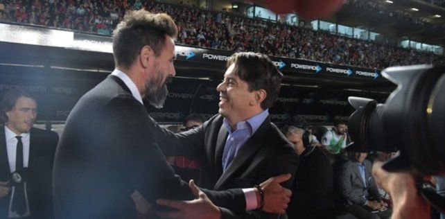 Eduardo Domínguez atesora un curioso invicto frente a Marcelo Gallardo, entrenador de River, dirigiendo a Huracán y Colón.