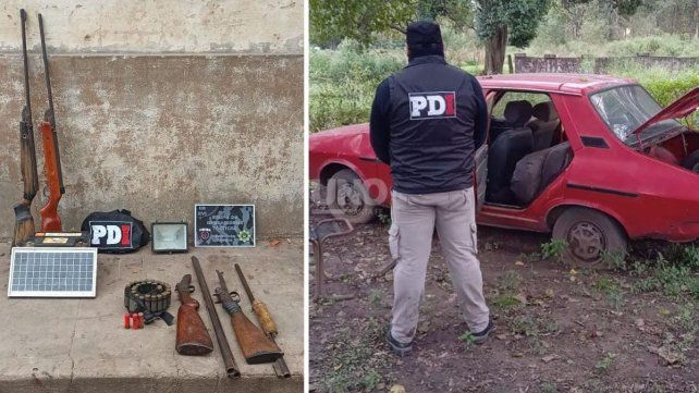 Los elementos secuestrados durante la detención del hombre de 28 años
