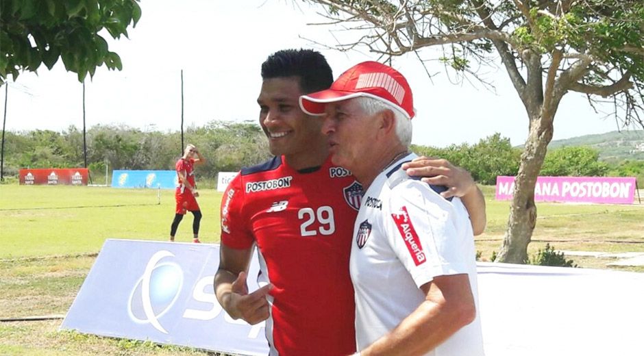 Teófilo Gutiérrez y Julio Comesaña