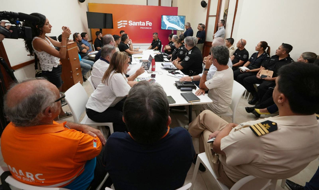 En el auditorio de Casa de Gobierno se realiz&oacute; una reuni&oacute;n de coordinaci&oacute;n por el operativo de seguridad. &nbsp;