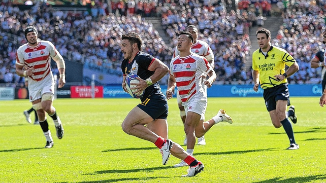 El tucumano Mateo Carreras fue elegido la figura del partido, y cosech&oacute; tres tries ante los japoneses.
