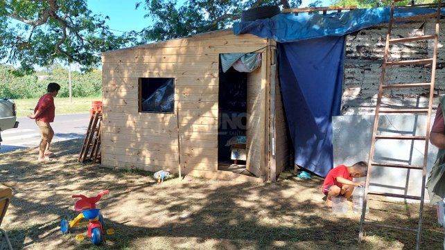 Los módulos habitacionales a los cuales fueron trasladados los vecinos de La Vuelta del Paraguayo. 