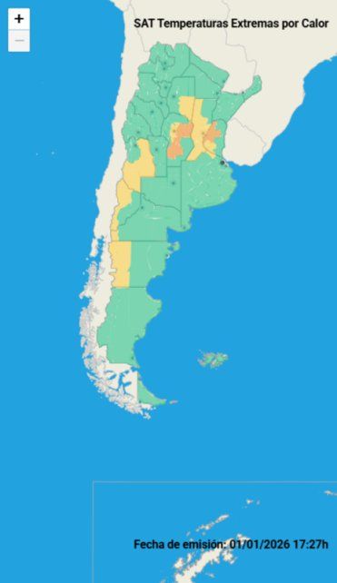 Alerta por calor extremo este viernes en varias zonas del país. 