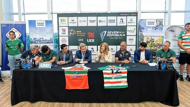 La presentaci&oacute;n del Seven de la Rep&uacute;blica 2025 se concret&oacute; en el Centro de Convenciones de la capital entrerriana.