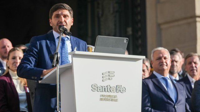 El gobernador Maximiliano Pullaro El gobernador Maximiliano Pullaro