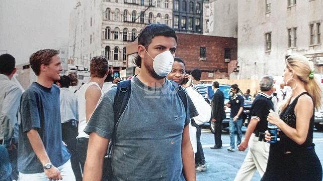 Juan Andrés Chemes en Nueva York, momentos después del atentado contra las Torres Gemelas.