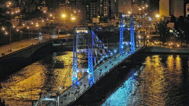 El puente Colgante en la ciudad de Santa Fe 