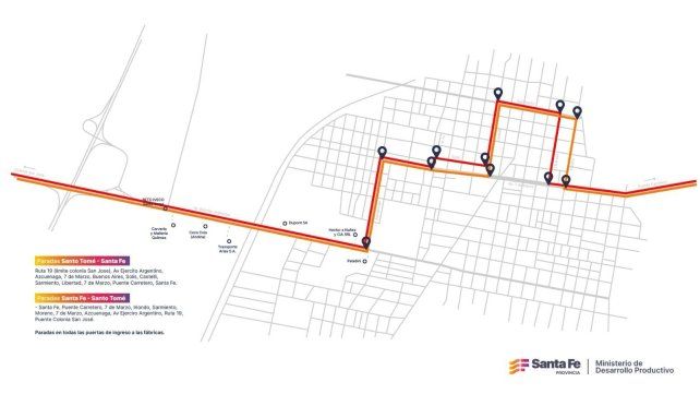 Nuevo recorrido de la CAzul por ruta 19