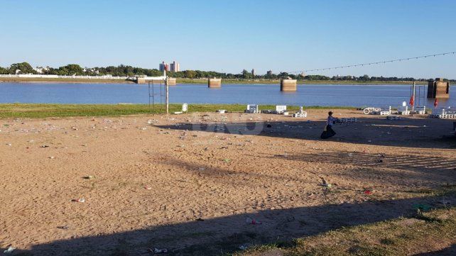 La basura que quedó en la Costanera Este