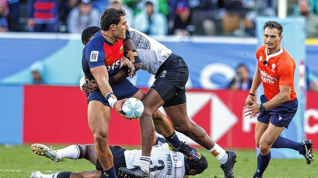 El equipo de Gómez Cora derrotó a Fiji, en su último partido en la quinta parada del Circuito Mundial.