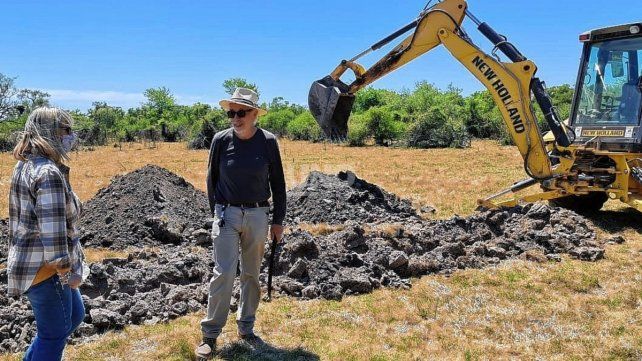 Gracias a la bajante del río se pudo acceder a zonas que estaban cubiertas por el agua.