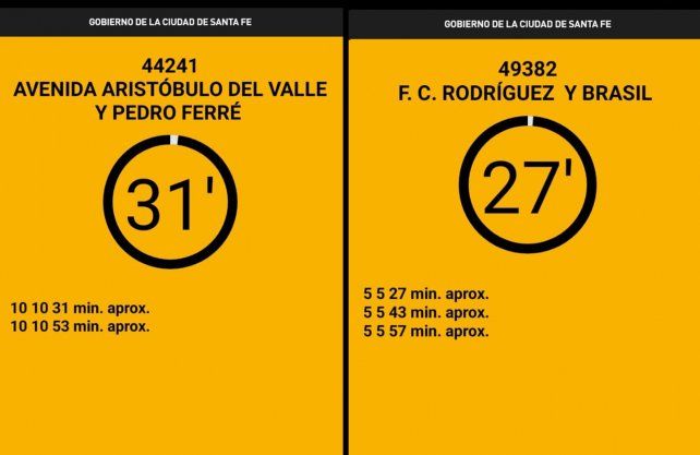 Frecuencias línea 10 y 5