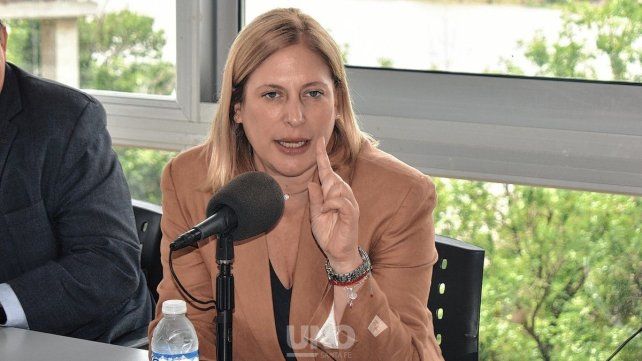 Gisela Scaglia. Encabeza la lista de candidatos a diputados nacionales por Provincias Unidas en Santa Fe.