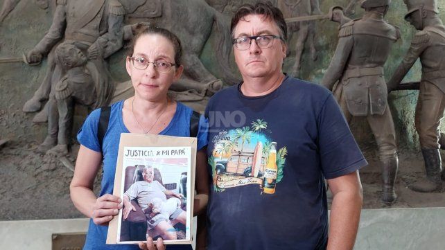 Griselda y Fernando, hijo de Oscár Baños, el comerciante asesinado en barrio Belgrano
