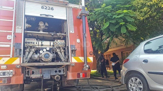 El incendio se produjo en una de las habitaciones de la vivienda de Huergo 2.300