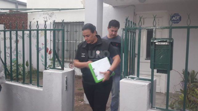 La sede de la asociación Generar en el momento en que se cometió el femicidio, enero 2020.