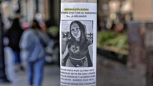 Sofía Delgado desapareció a fines de octubre, cuando salió de su casa de san Lorenzo.