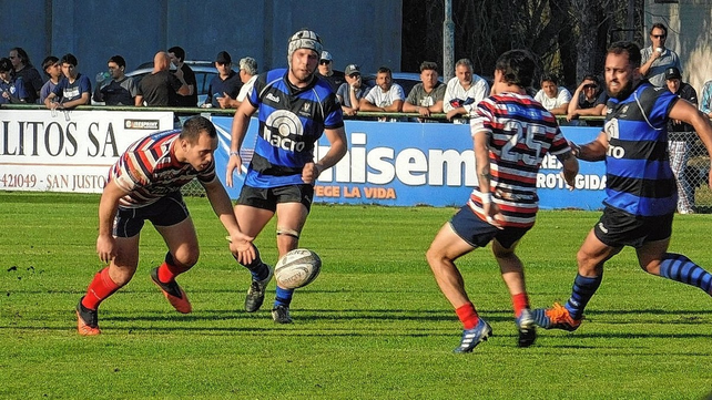 El experimentado Tom&aacute;s Kerz, fue clave en el ensayo que marc&oacute; Bautista Galassi en el cierre del cotejo.