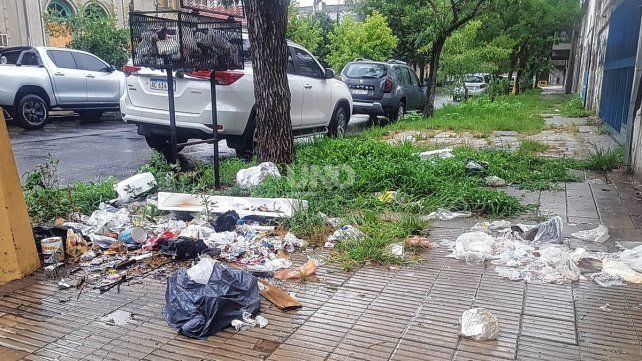 Muchas veredas se convierten en mini basurales.