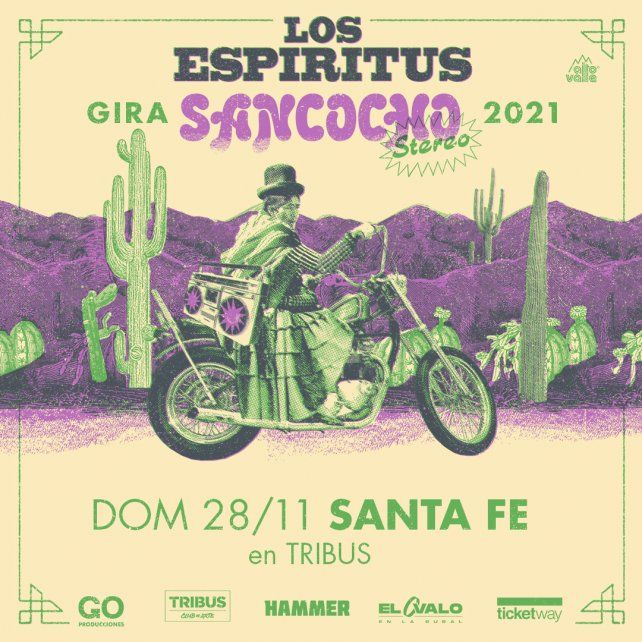 El domingo 28 de noviembre Los Espíritus estarán en Tribus Club de Arte