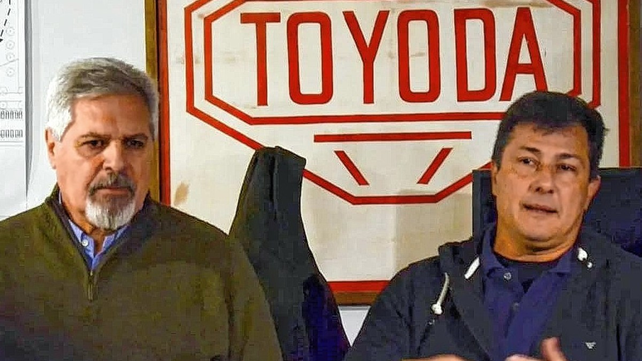 Mart&iacute;n Fruttero junto a Pedro Benet en una de las tantas reuniones del comit&eacute; organizador del gran evento rugb&iacute;stico.