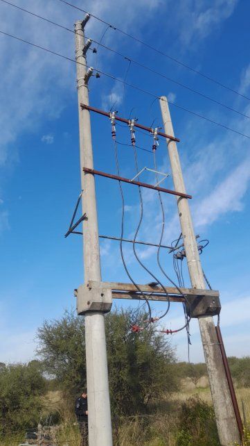 El transformador de la EPE robado en la ruta nacional 19.