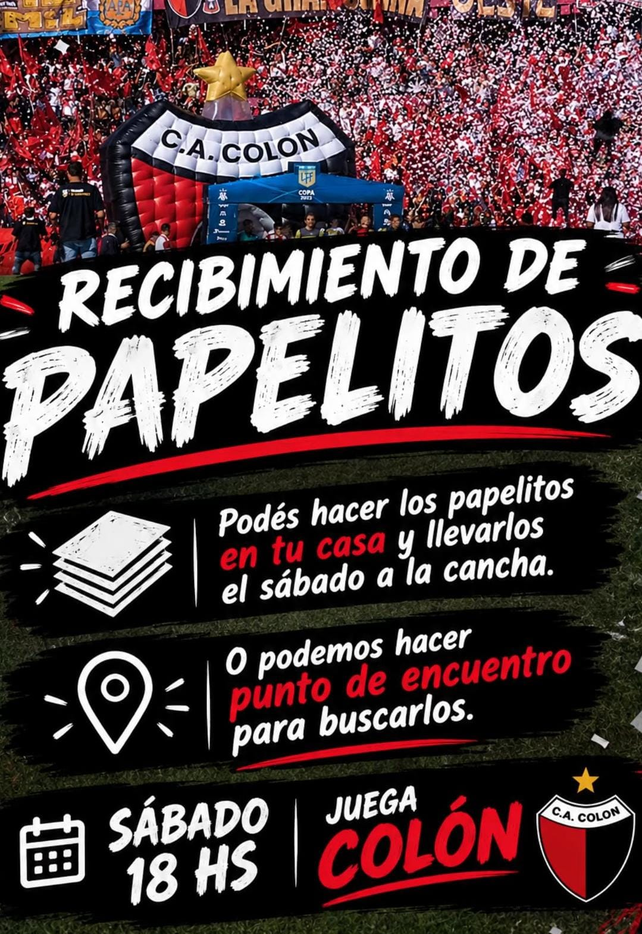 Los hinchas de Colón preparan un recibimiento especial. Los hinchas de Colón preparan un recibimiento especial.