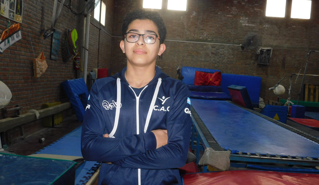 Di Pasquale tiene 14 años y entrena bajos las órdenes Esteban Vallejos en el Club de Niños Manuel Belgrano.