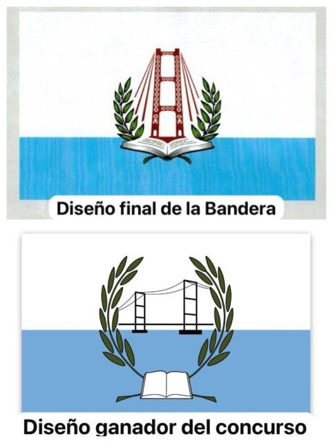 El diseño final de la bandera de ceremonias