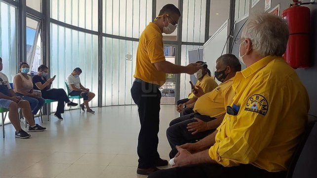 Vacunación de agentes de salud en el Cemafé