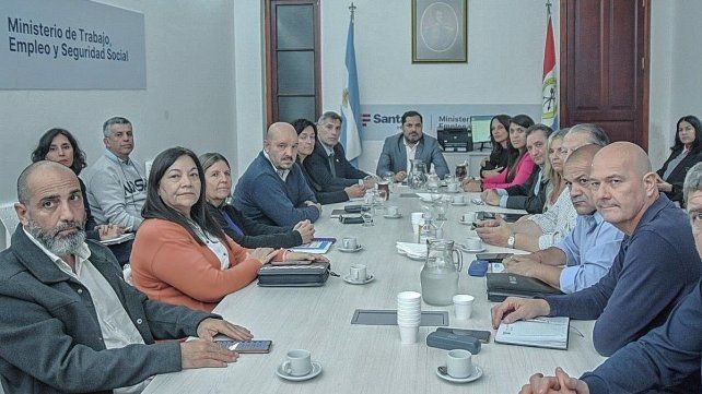 Reunión de paritaria docente en el Ministerio de Trabajo.