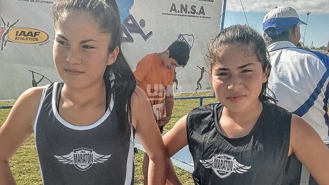 Sofia Arteriza y Violeta Arteriza brillaron en el Campeonato Provincial de atletismo Sub 16 en San Guillermo.