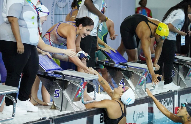 La sanfrancisque&ntilde;a Malena Santill&aacute;n se impuso en la prueba de los 200 metros espalda, y en la posta 4x100 femenino.