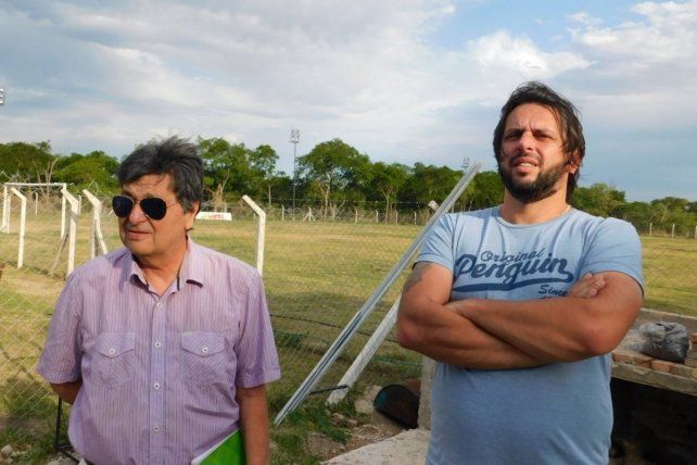 El Japo Acevedo y Montenegro buscan que regrese la actividad cuanto antes en beneficio de los chicos del barrio.