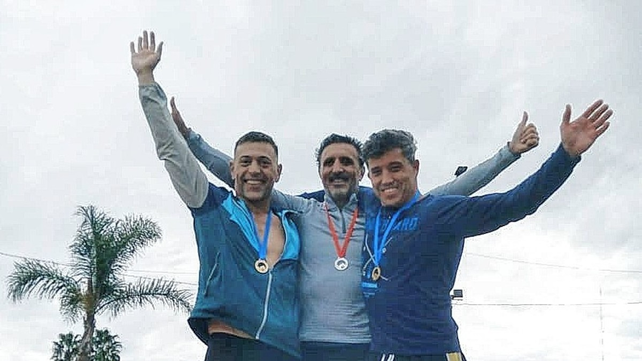 Juan Nepote, Jorge Meoli y Marcelo Galizzi compitieron en el selectivo nacional de aguas abiertas.