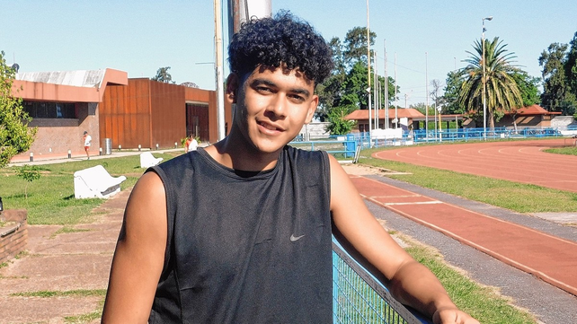 Cardozo es entrenado por Cristian Aguirre, y en San Luis realizó una marca de 63.35 m.