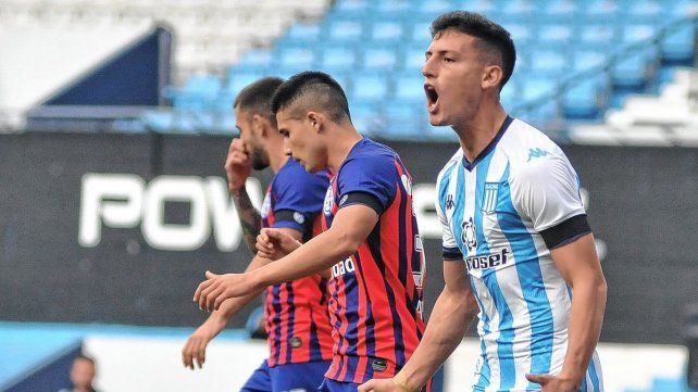 Tomás Chancalay hizo un doblete en el 2-0 de Racing sobre San Lorenzo. Ahora lo espera Vélez al equipo de Pizzi. 