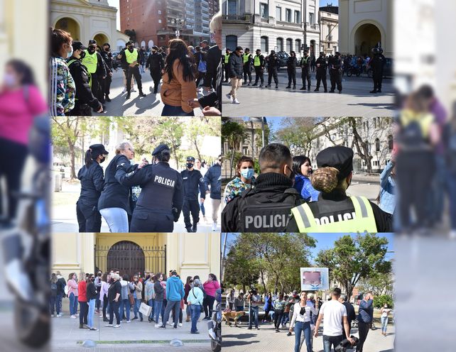 Tensión en plaza 25 de Mayo por la audiencia imputativa contra el docente acusado de abuso