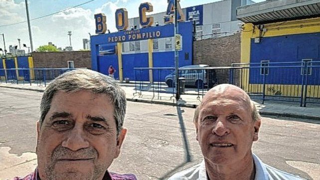 Oscar Sabino Regenhardt y Carlos Ghisolfo, integrantes de Glorioso 89, espacio político en Unión, visitarán las instalaciones de Boca. 