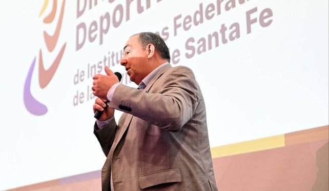 El intendente Poletti les di&oacute; la bienvenida a la ciudad a los participantes.