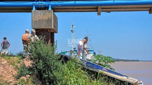 El accidente se produjo a la altura de la toma de agua de la ciudad de Paraná.