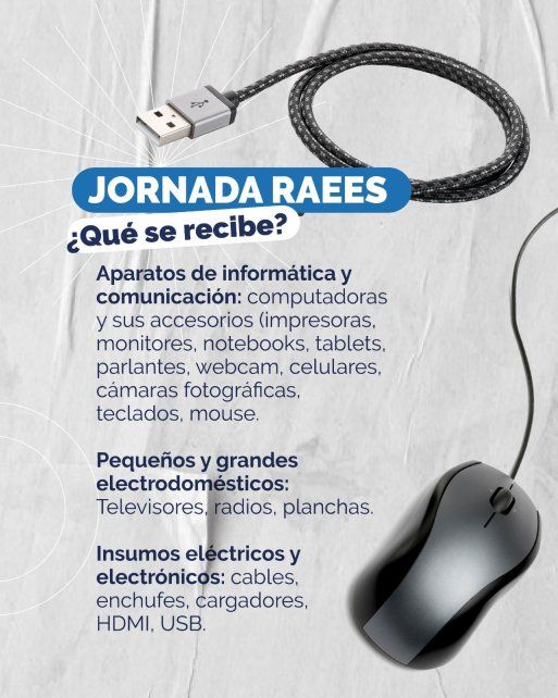 Jornada de recolección de residuos eléctricos