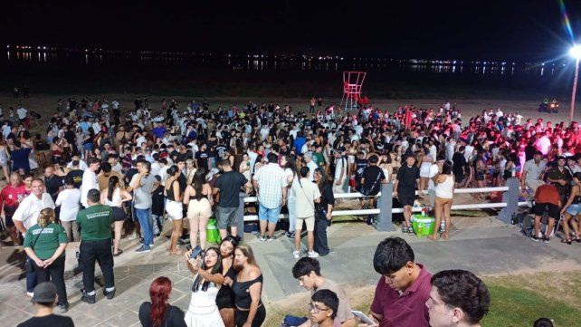 Santa Fe recibió el 2026 con una gran celebración en la playa de la Costanera Oeste