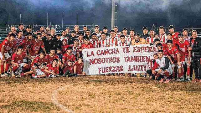 Col&oacute;n de San Justo gana en la cancha y reza por la recuperaci&oacute;n de Lautaro Fagioli.