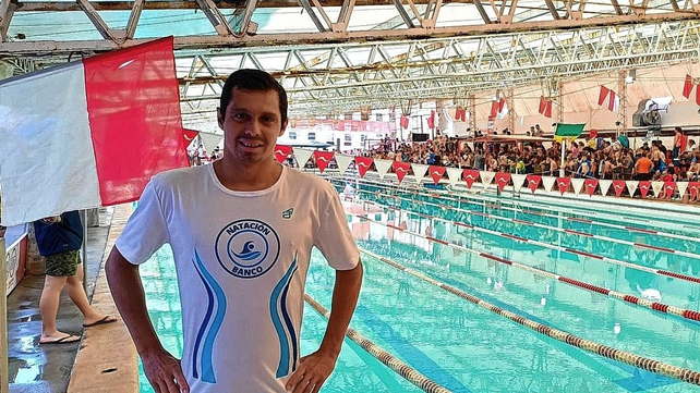 El experimentado nadador de Banco Provincial, Mart&iacute;n Carrizo, fue uno de los protagonistas del torneo tatengue.