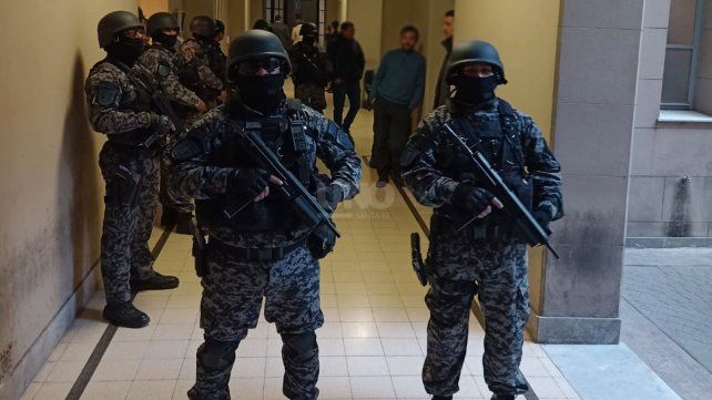 Operativo especial en los tribunales santafesinos por el traslado del Pollo Bassi 