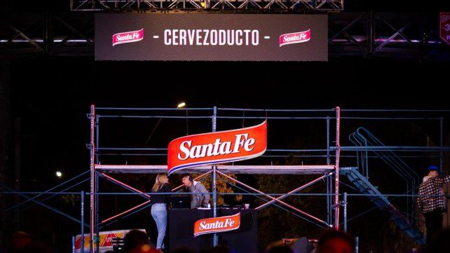 Se recordó el primer liso tirado del Cervezoducto en su inauguración en 2011