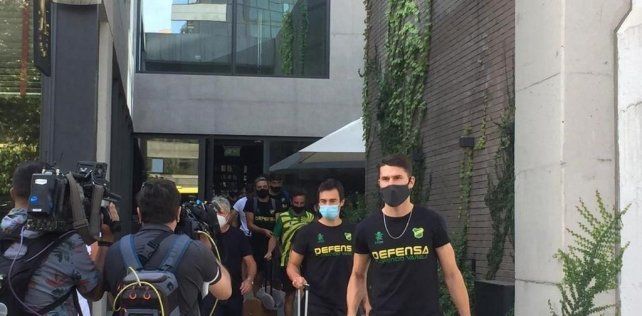 Varios jugadores de Defensa y Justicia, entre ellos Rafael Delgado, se quedaron en Chile tras dar positivo de coronavirus.